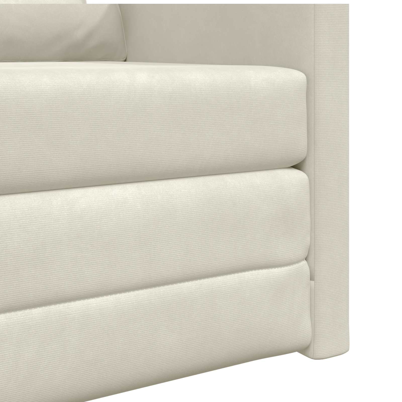 Divano letto Crema 74 x 77 x 81 cm Velluto | homemem39