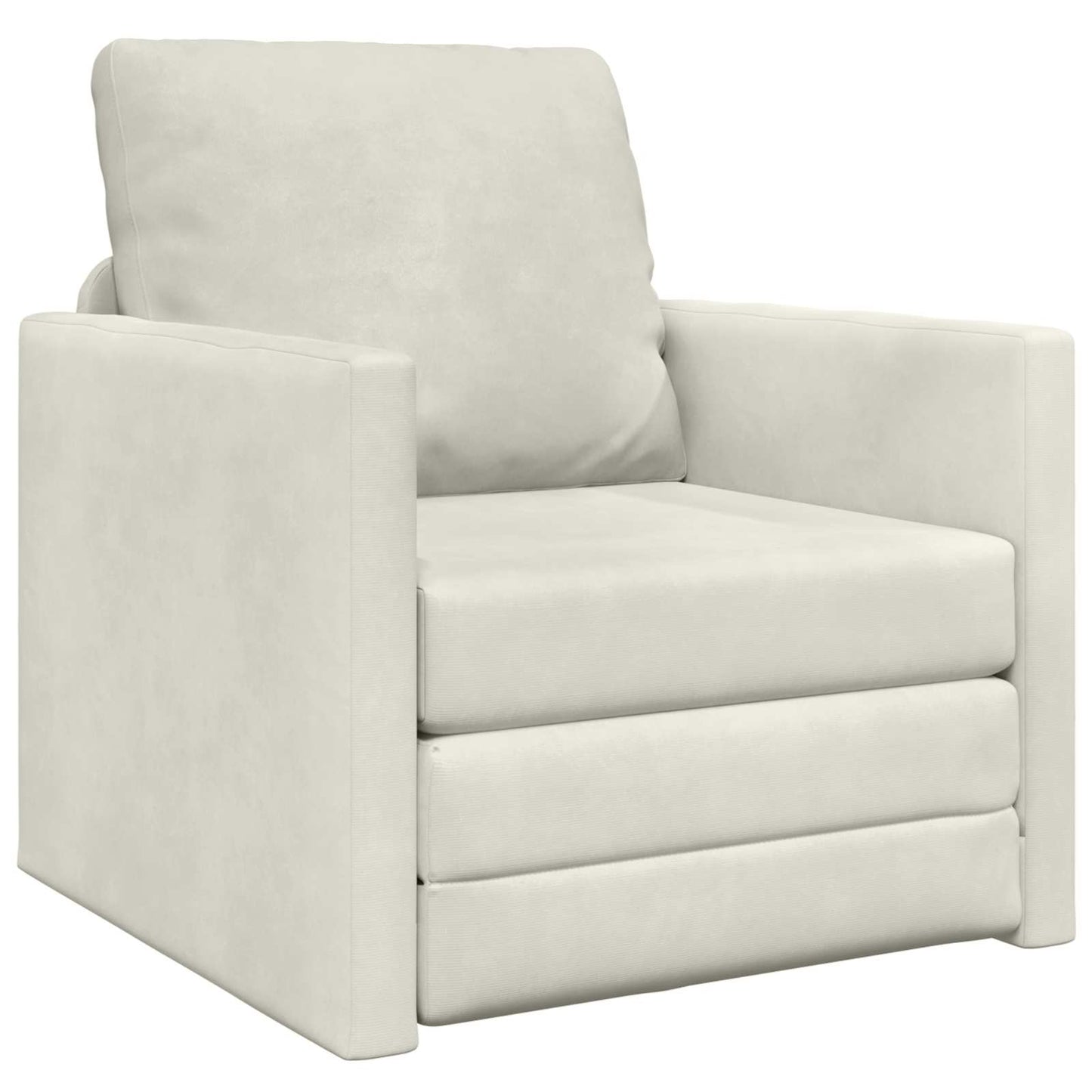 Divano letto Crema 74 x 77 x 81 cm Velluto | homemem39