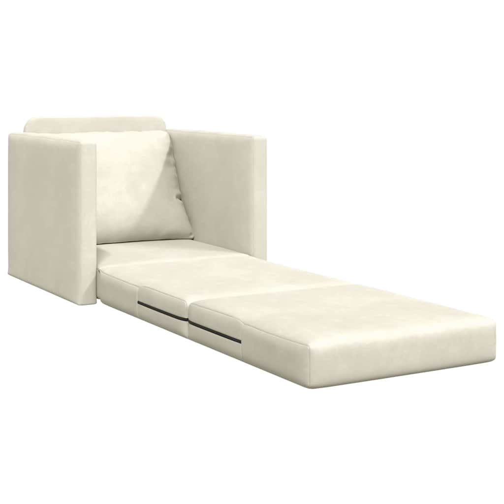 Divano letto 60cm Crema Velluto - homemem39