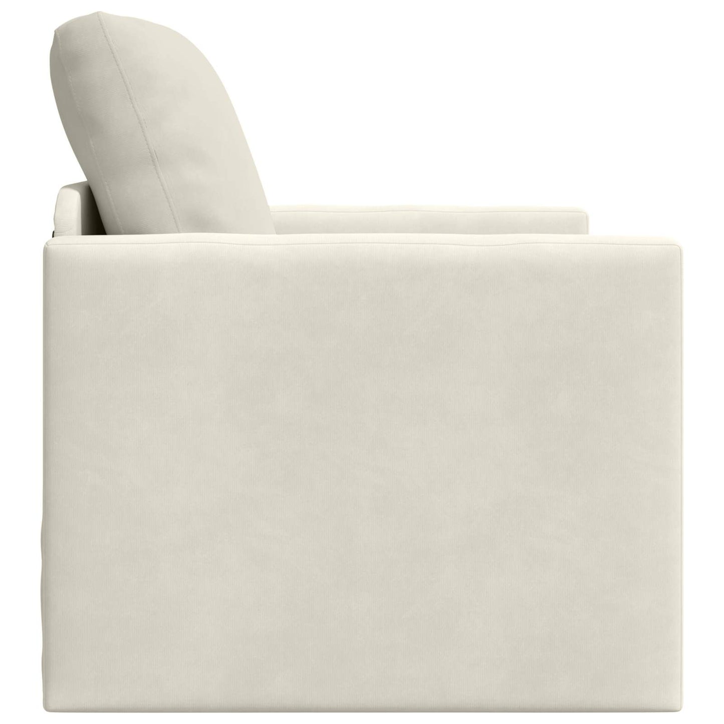 Divano letto Crema 74 x 77 x 81 cm Velluto | homemem39