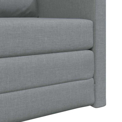 Divano Letto con cuscino Grigio chiaro 74 x 77 x 81 cm Tessuto