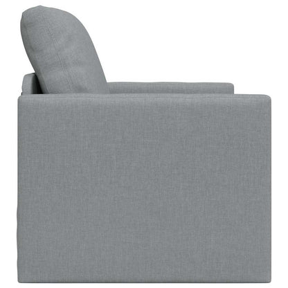 Divano Letto con cuscino Grigio chiaro 74 x 77 x 81 cm Tessuto