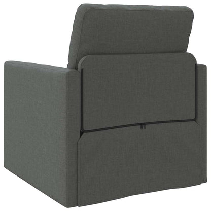 Divano Letto con cuscino Grigio scuro 74 x 77 x 81 cm Tessuto