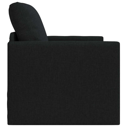 Divano Letto con cuscino Nero 74 x 77 x 81 cm Tessuto