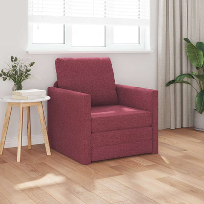 Divano letto Rosso Vino 74 x 77 x 81 cm Tessuto | homemem39