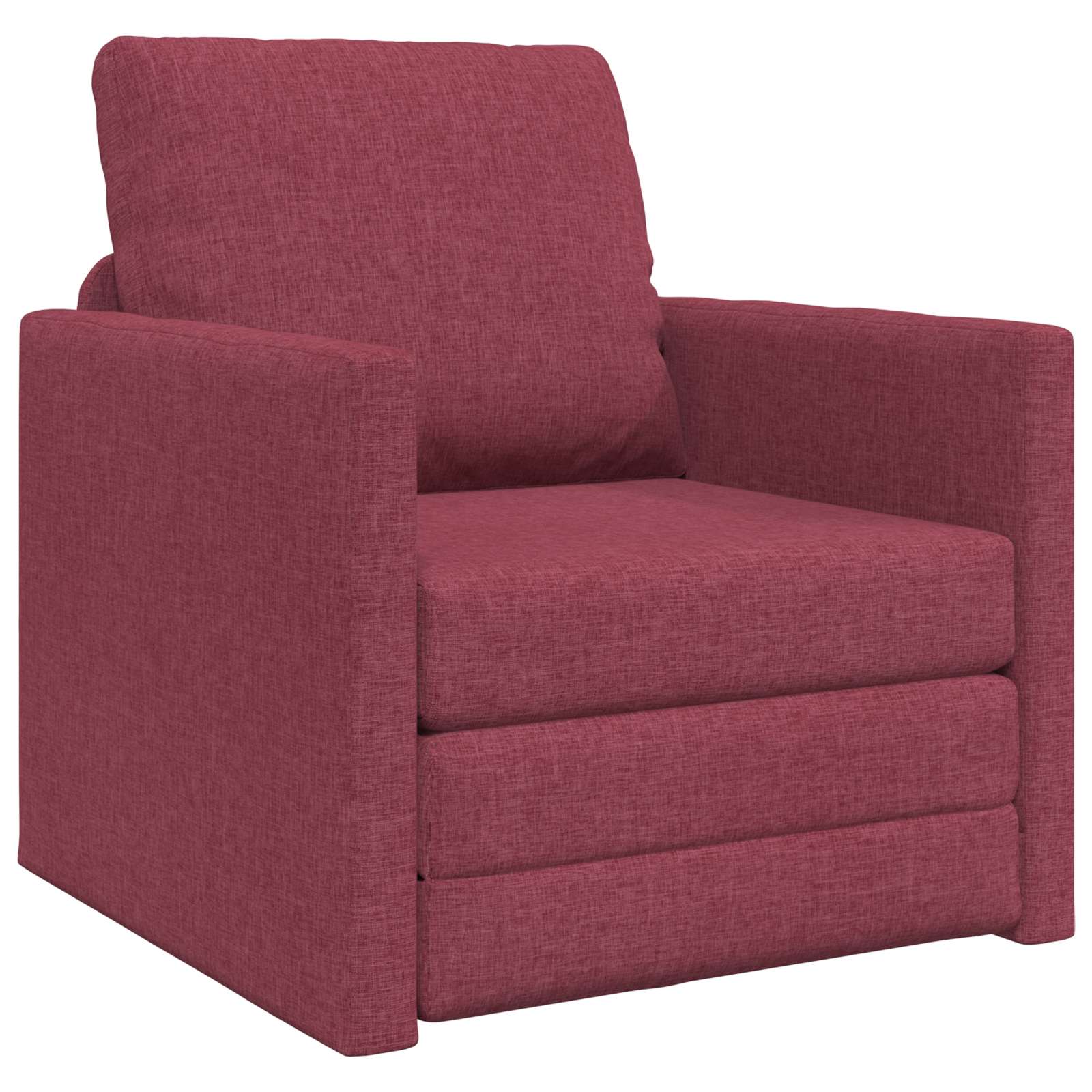 Divano letto Rosso Vino 74 x 77 x 81 cm Tessuto | homemem39