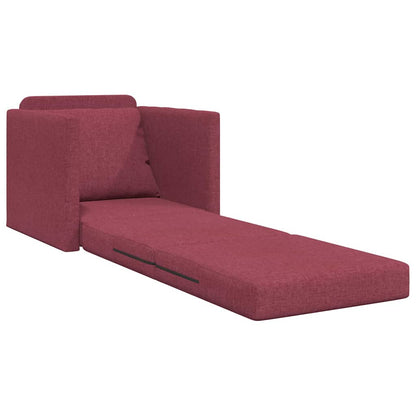 Divano Letto con cuscino Rosso vino 74 x 77 x 81 cm Tessuto
