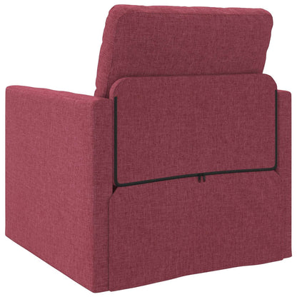 Divano letto Rosso Vino 74 x 77 x 81 cm Tessuto | homemem39