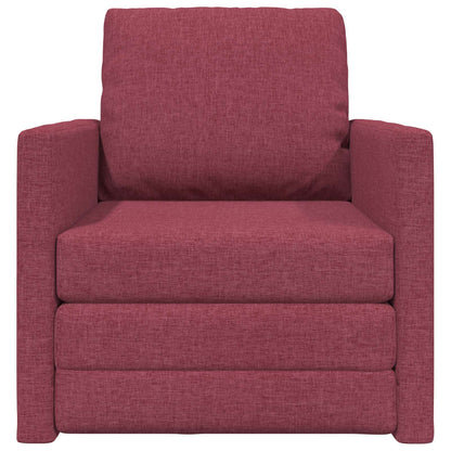 Divano letto Rosso Vino 74 x 77 x 81 cm Tessuto | homemem39