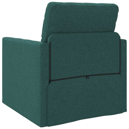 Divano Letto con cuscino Verde scuro 74 x 77 x 81 cm Tessuto