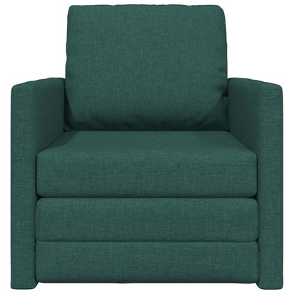 Divano Letto con cuscino Verde scuro 74 x 77 x 81 cm Tessuto