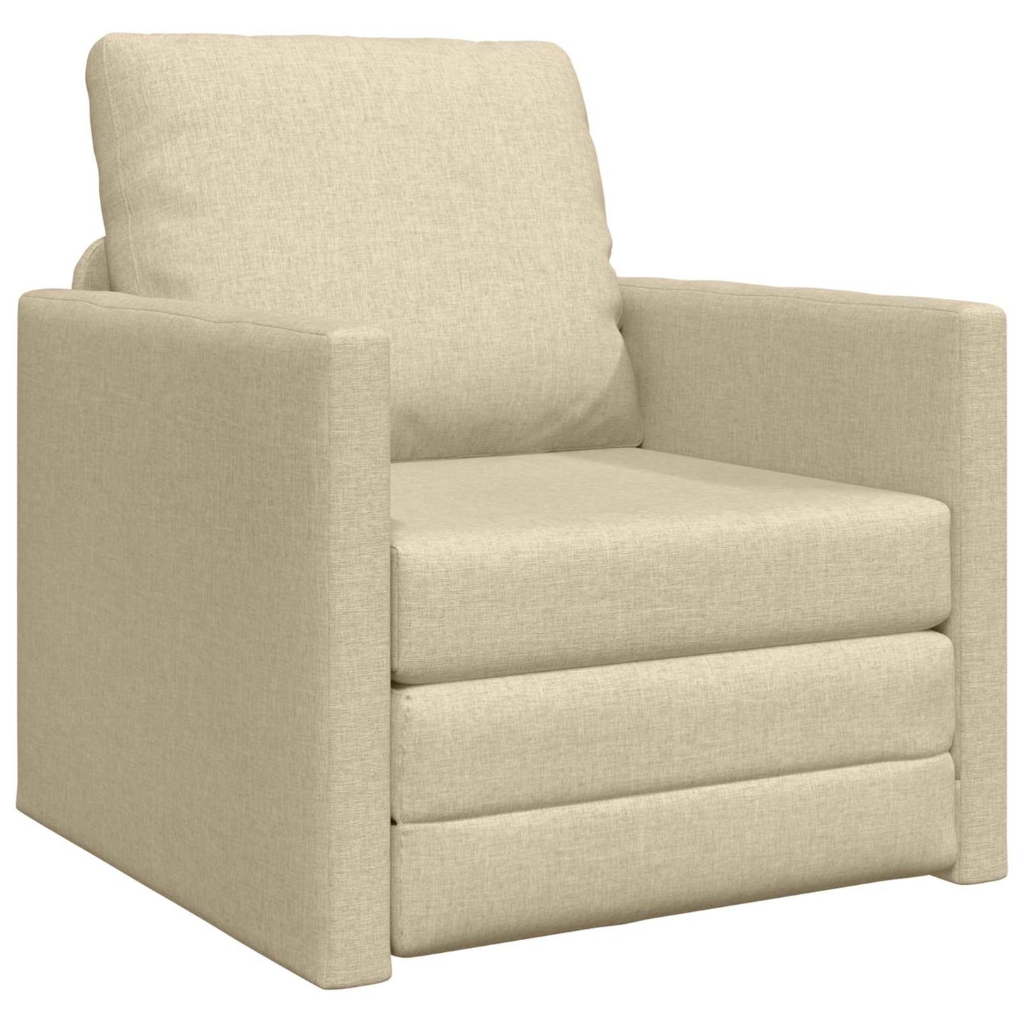 Divano letto Crema 74 x 77 x 81 cm Tessuto