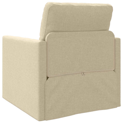 Divano letto Crema 74 x 77 x 81 cm Tessuto