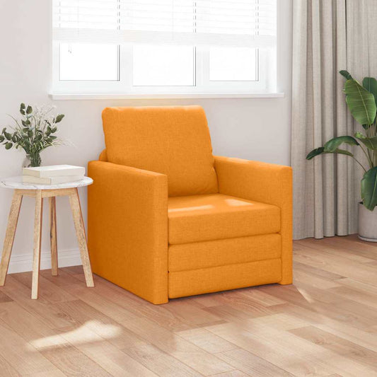 Divano Letto con cuscino Giallo scuro 74 x 77 x 81 cm Tessuto