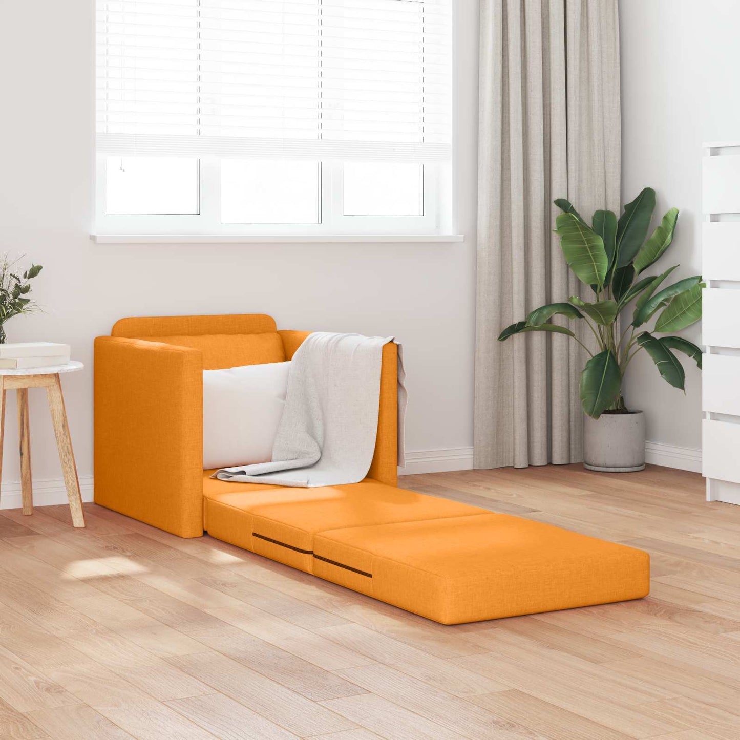 Divano letto Giallo Scuro 74 x 77 x 81 cm Tessuto | homemem39