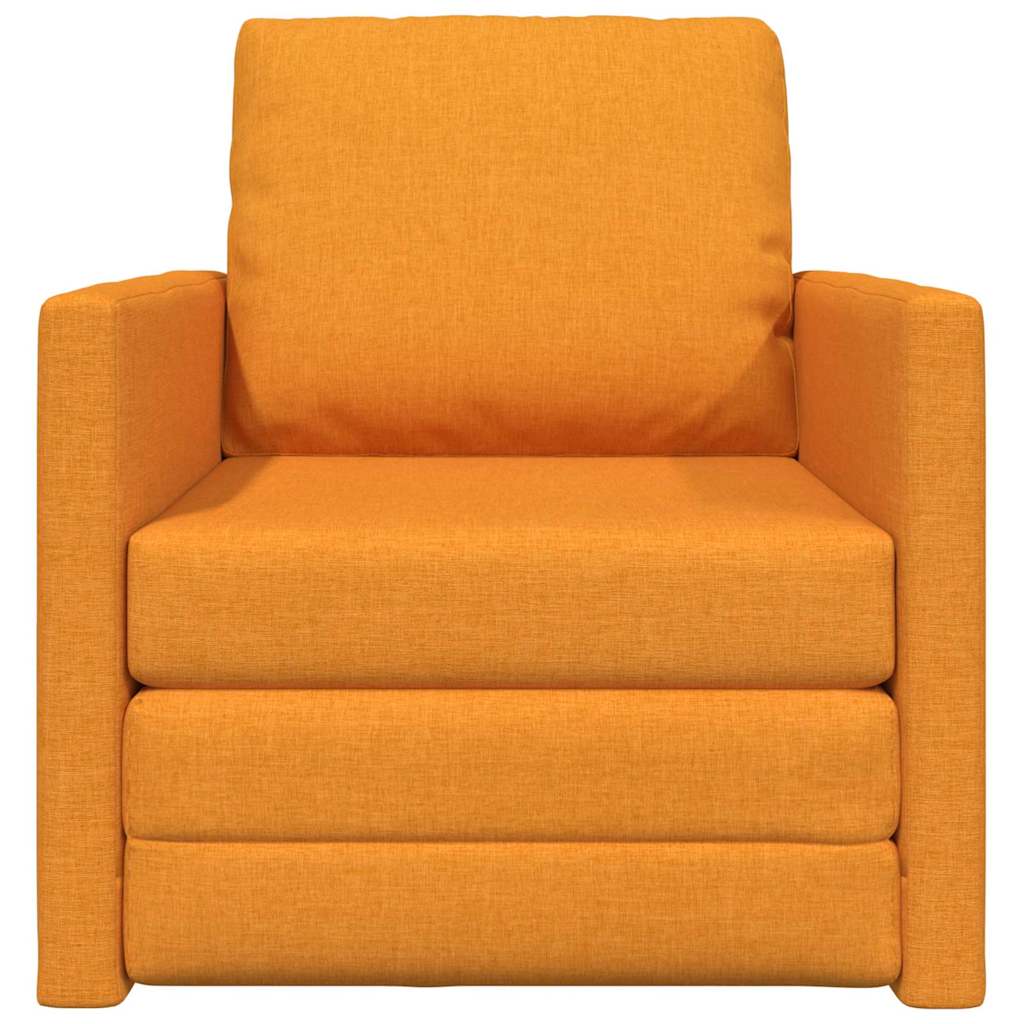 Divano Letto con cuscino Giallo scuro 74 x 77 x 81 cm Tessuto - homemem39