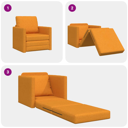Divano letto Giallo Scuro 74 x 77 x 81 cm Tessuto