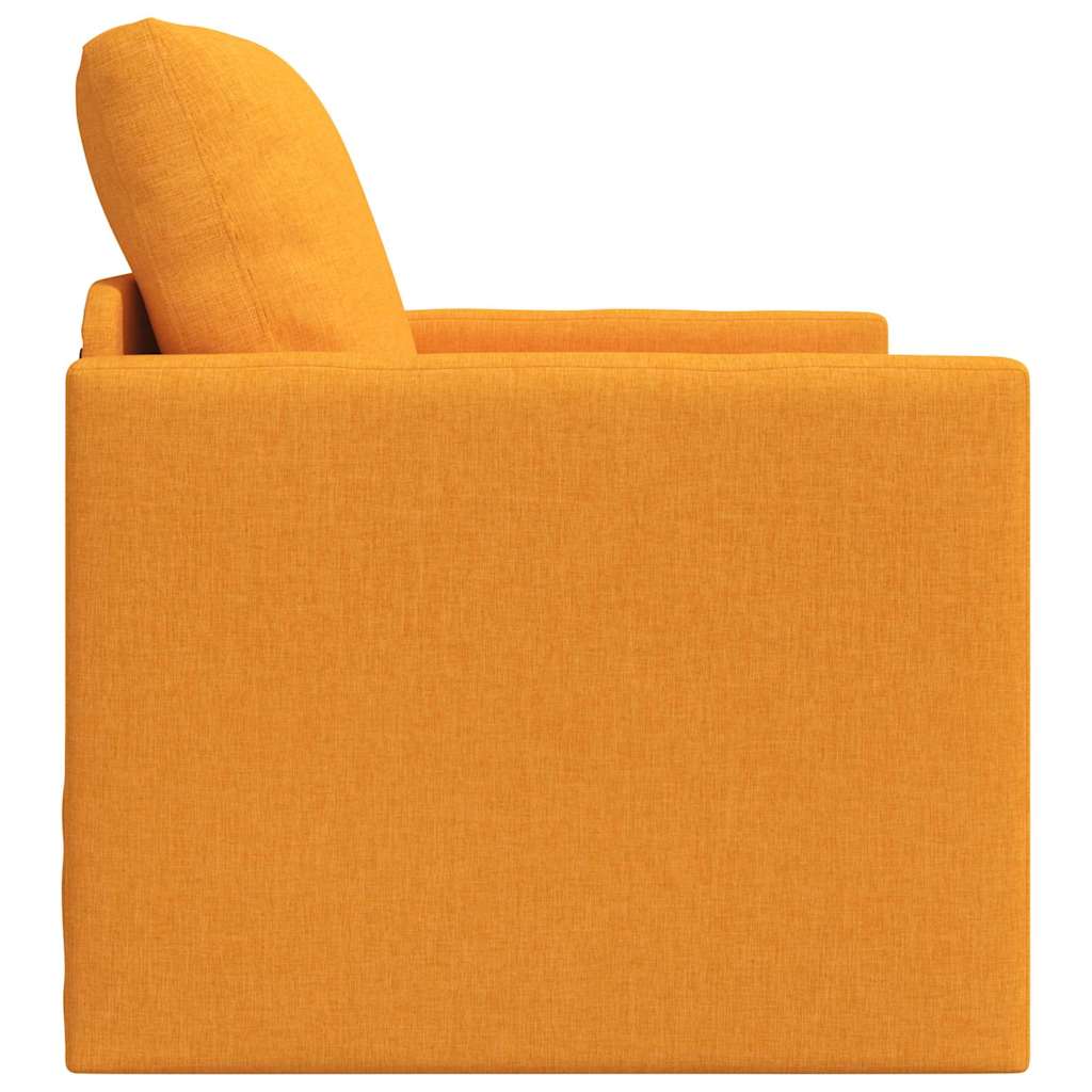 Divano Letto con cuscino Giallo scuro 74 x 77 x 81 cm Tessuto - homemem39