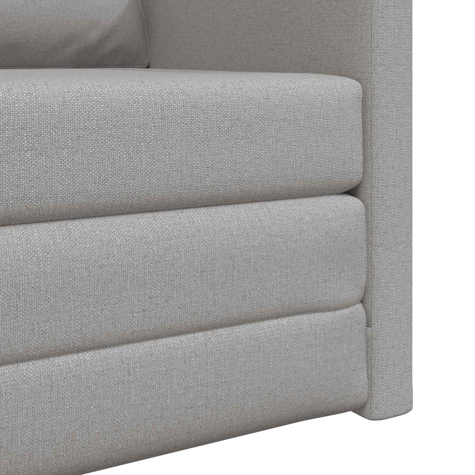 Divano letto Grigio Nuvola 74 x 77 x 81 cm Tessuto | homemem39