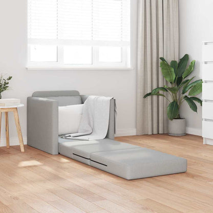 Divano Letto con cuscino Grigio nuvola 74 x 77 x 81 cm Tessuto
