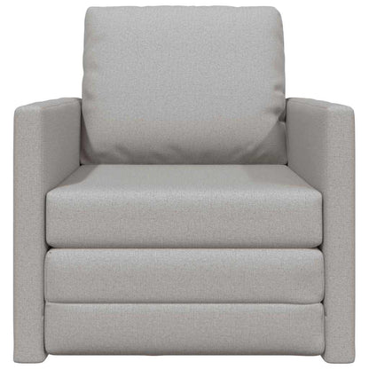 Divano Letto con cuscino Grigio nuvola 74 x 77 x 81 cm Tessuto