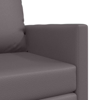 Divano Letto a Terra Grigio 74 x 77 x 81 cm Pelle sintetica