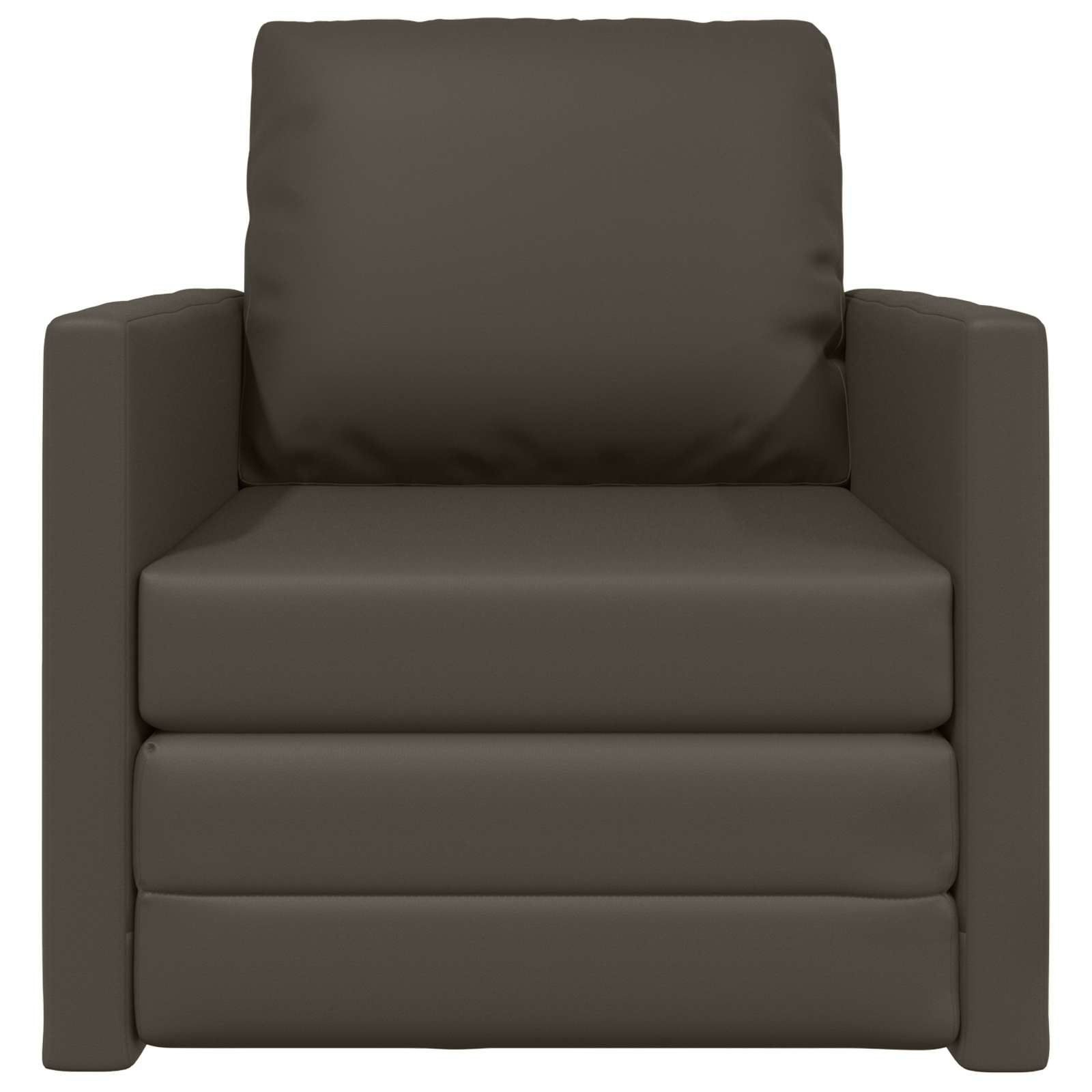 Divano letto 60cm Grigio Pelle Artificiale | homemem39