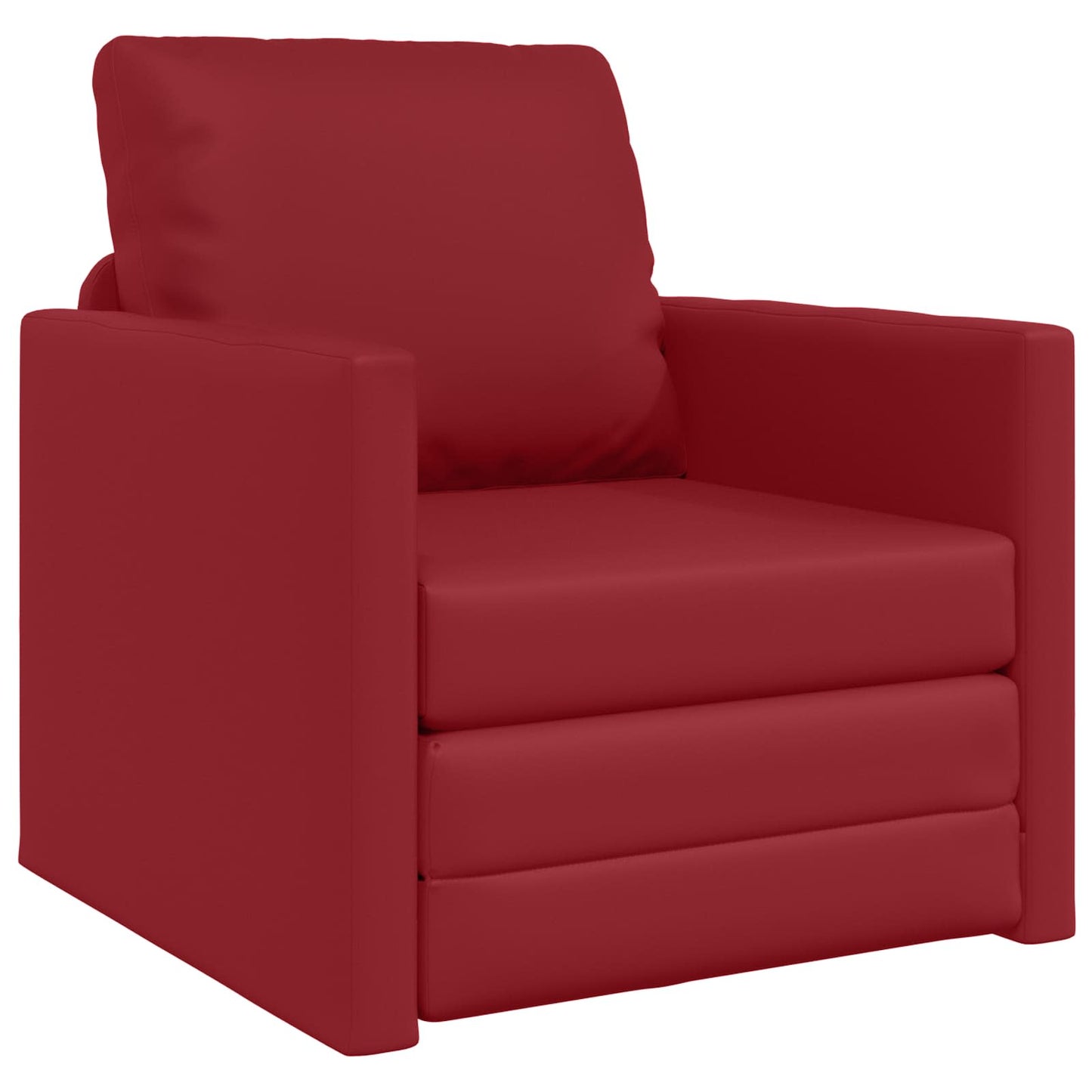 Divano letto 60cm Rosso Vino Pelle Artificiale | homemem39