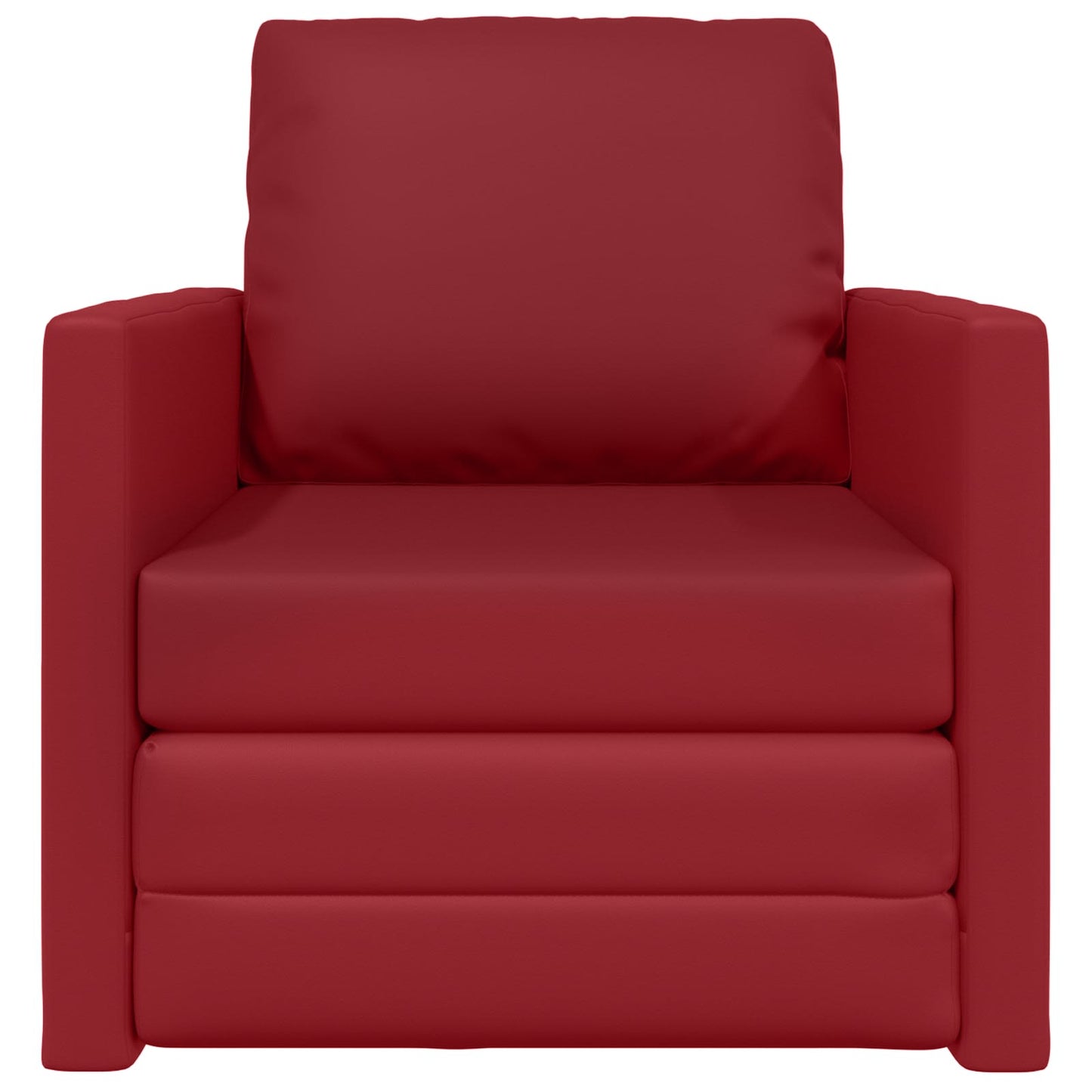 Divano letto 60cm Rosso Vino Pelle Artificiale | homemem39