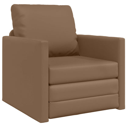 Divano letto 60cm Cappuccino Pelle Artificiale | homemem39