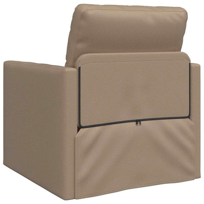 Divano Letto a Terra Cappuccino 74 x 77 x 81 cm Pelle sintetica - homemem39