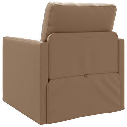 Divano letto 60cm Cappuccino Pelle Artificiale | homemem39