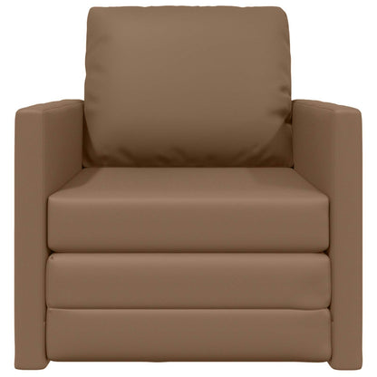 Divano letto 60cm Cappuccino Pelle Artificiale | homemem39