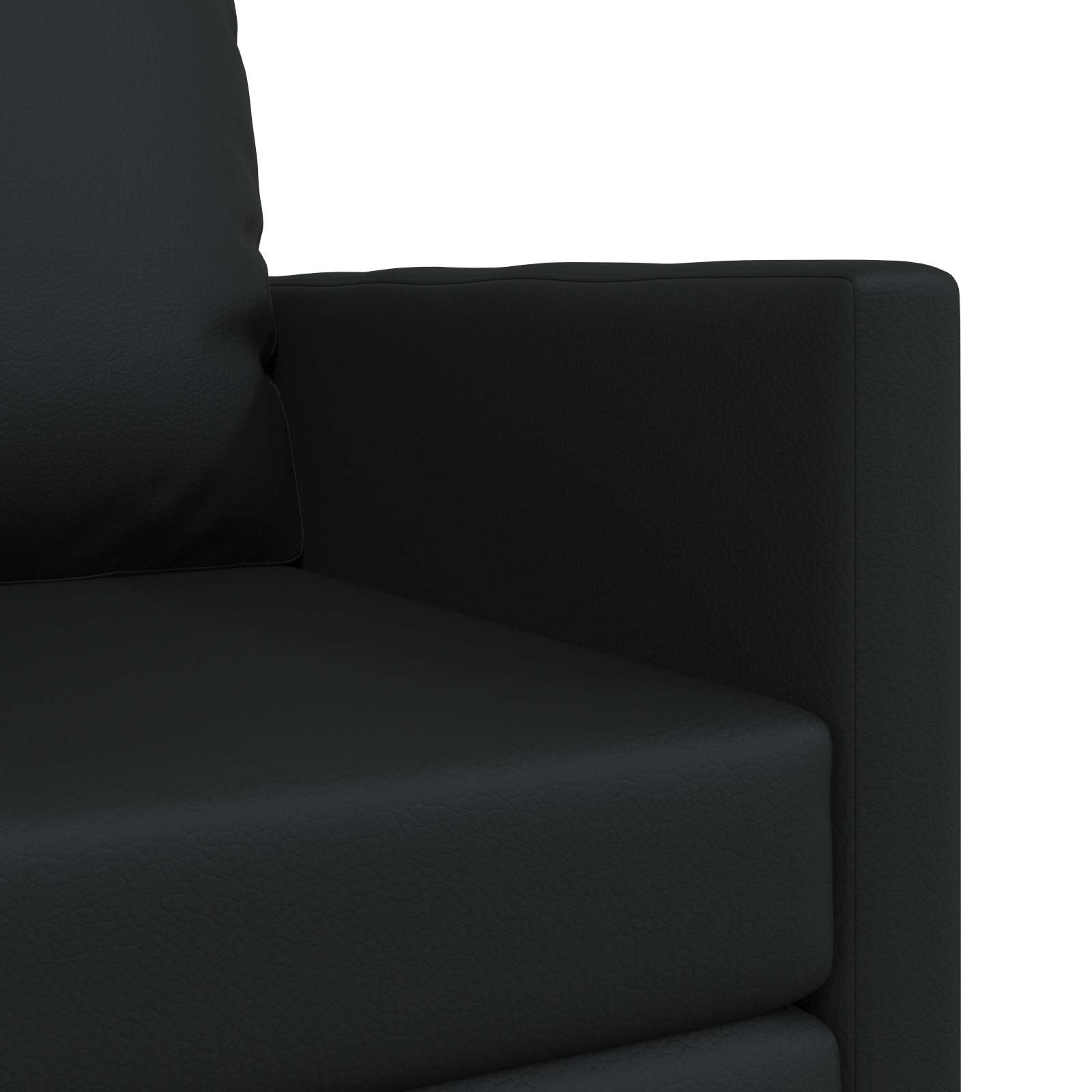 Divano letto 60cm Nero Pelle Artificiale | homemem39
