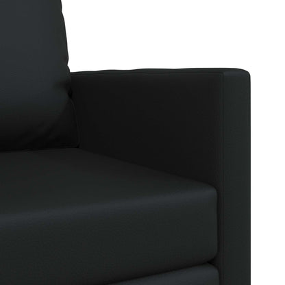 Divano letto 60cm Nero Pelle Artificiale | homemem39