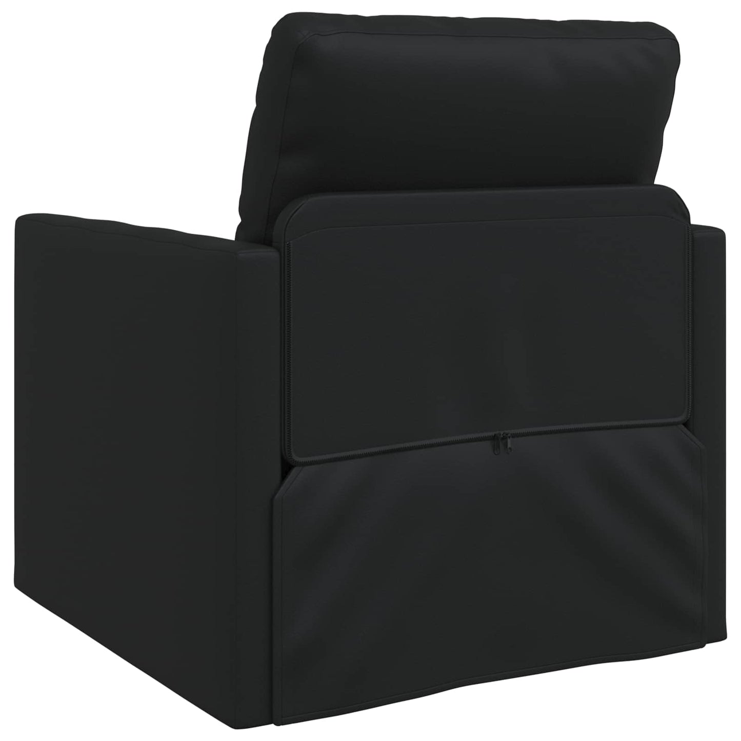 Divano letto 60cm Nero Pelle Artificiale | homemem39