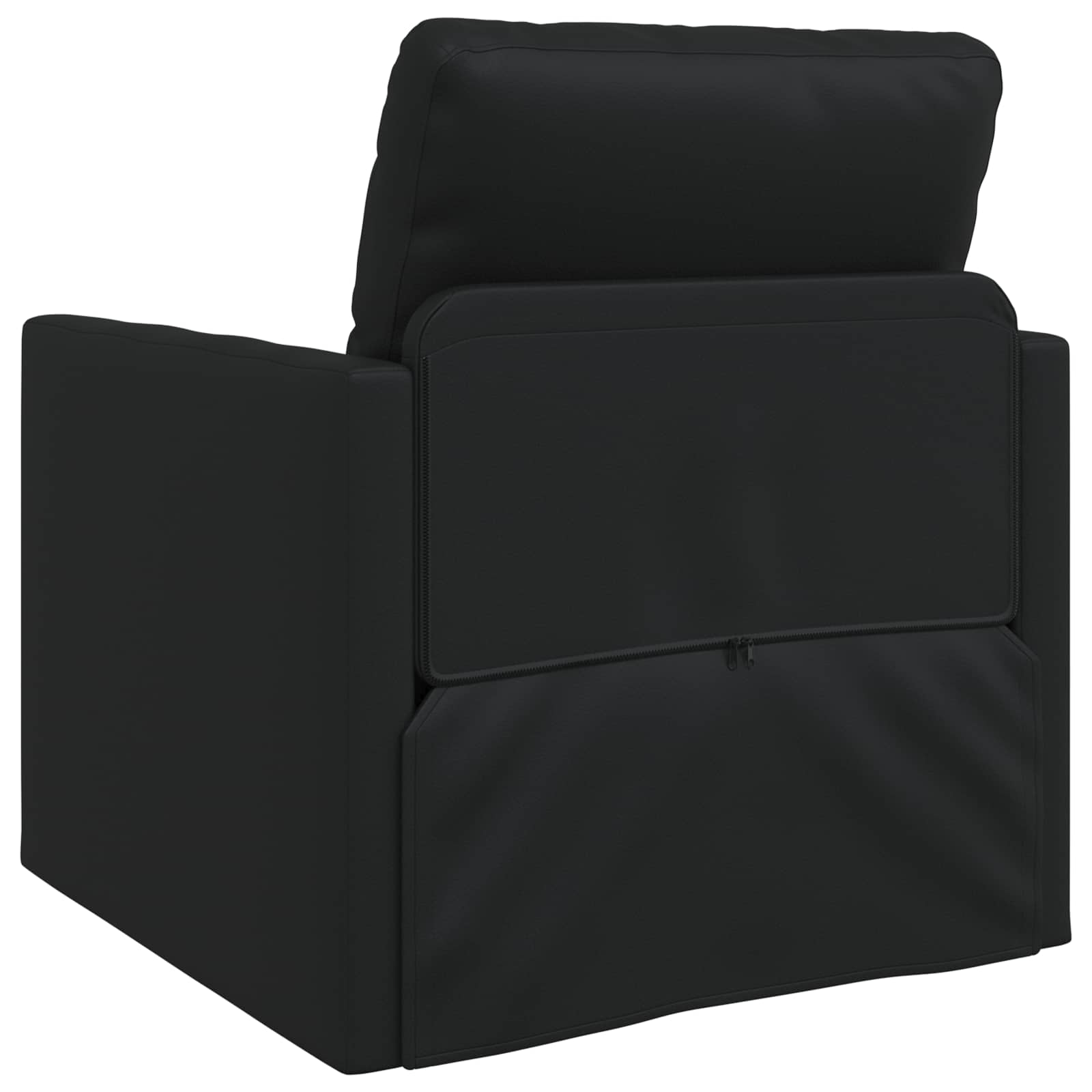 Divano letto 60cm Nero Pelle Artificiale | homemem39