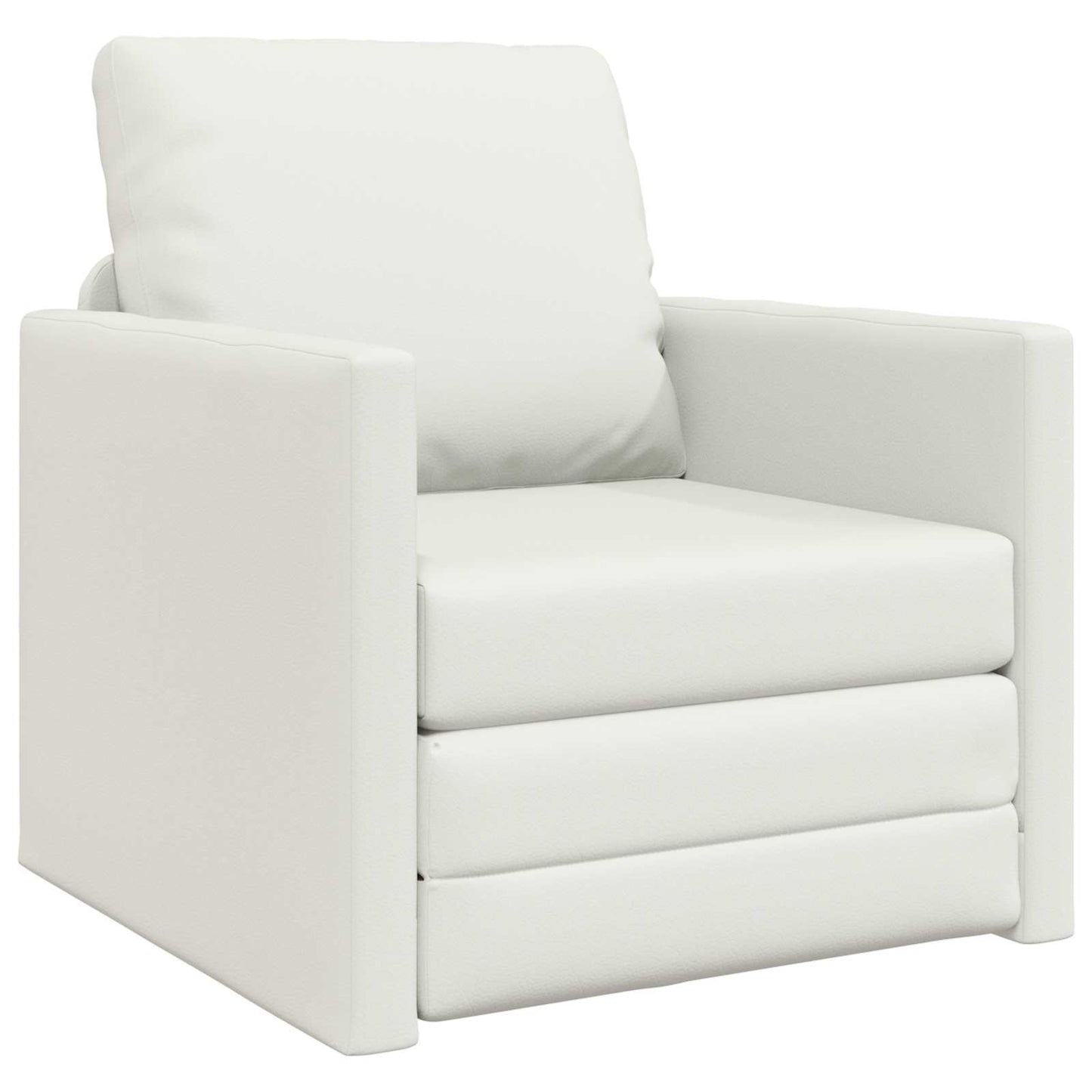 Divano letto 60cm Bianco Pelle Artificiale | homemem39