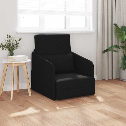 Divano letto Nero 65 x 80 x 83 cm Tessuto
