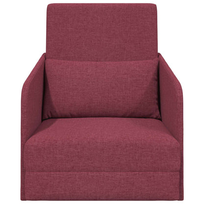 Divano letto Rosso Vino 65 x 80 x 83 cm Tessuto | homemem39
