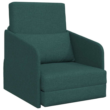 Divano letto Verde scuro 65 x 80 x 83 cm Tessuto