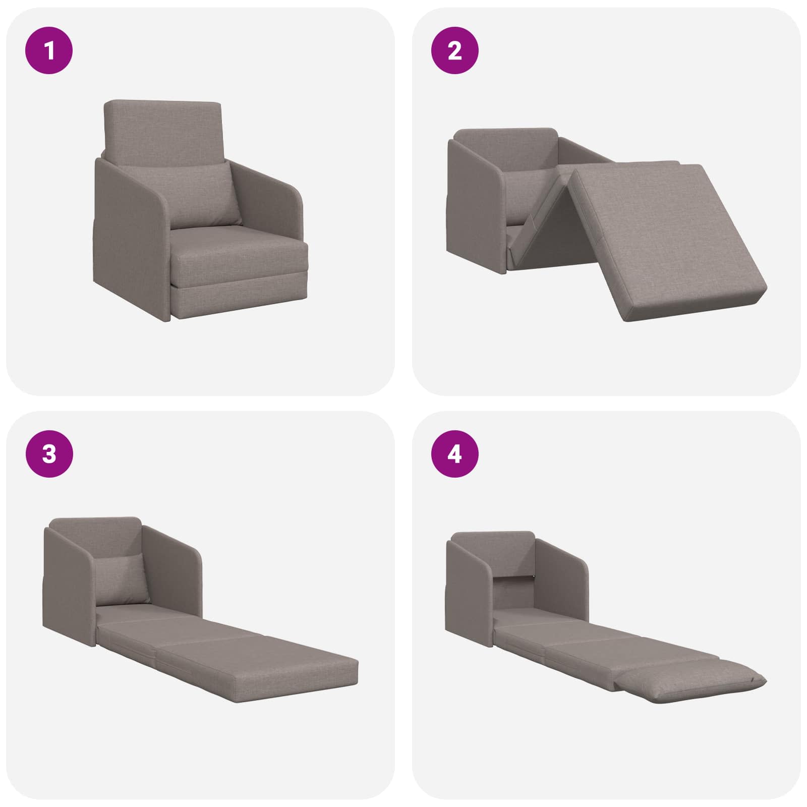 Divano letto Talpa 65 x 80 x 83 cm Tessuto | homemem39
