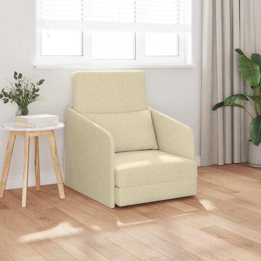 Divano letto Crema 65 x 80 x 83 cm Tessuto | homemem39