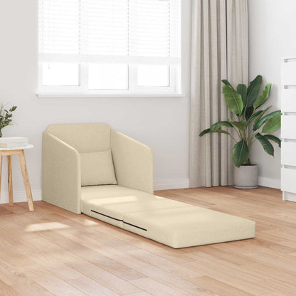 Divano letto Crema 65 x 80 x 83 cm Tessuto | homemem39