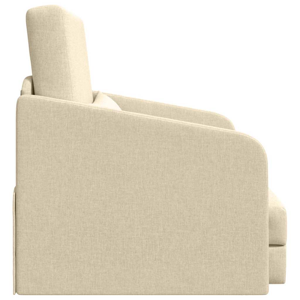 Divano letto Crema 65 x 80 x 83 cm Tessuto - homemem39