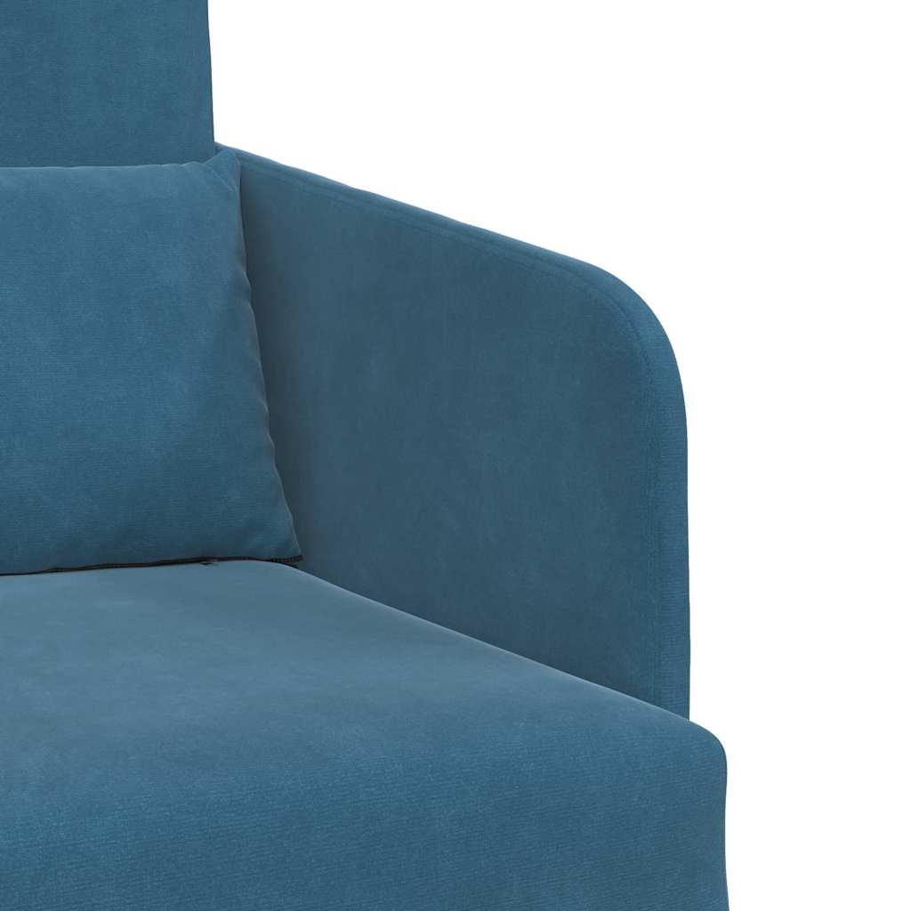 Divano letto Blu 65 x 80 x 83 cm Velluto