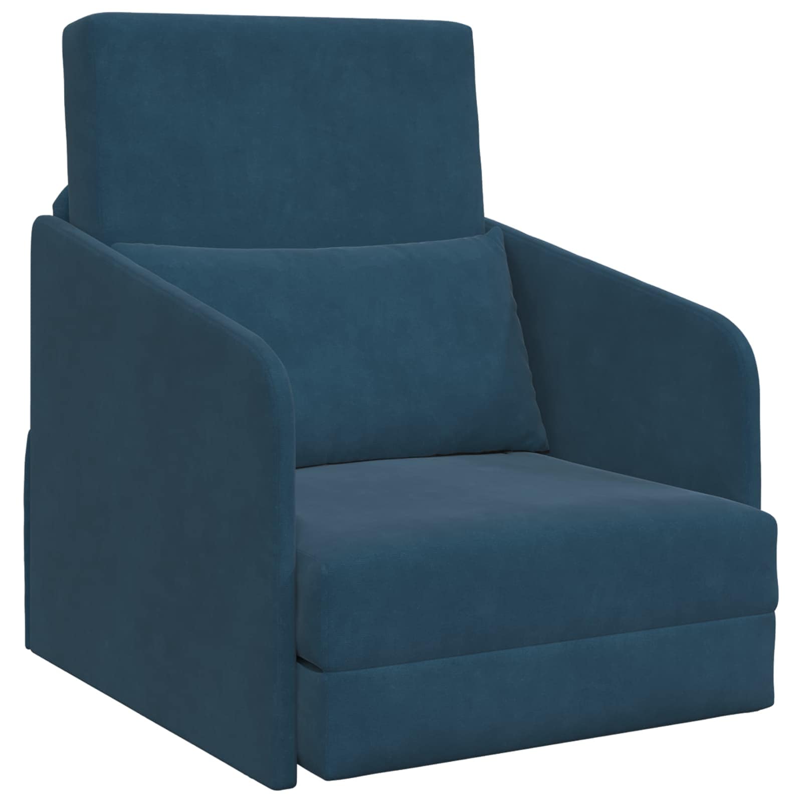 Divano letto Blu 65 x 80 x 83 cm Velluto | homemem39
