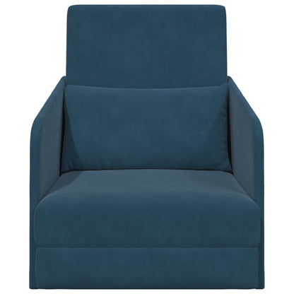 Divano letto Blu 65 x 80 x 83 cm Velluto | homemem39