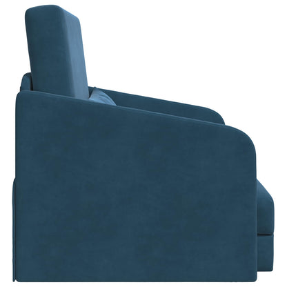 Divano letto Blu 65 x 80 x 83 cm Velluto | homemem39