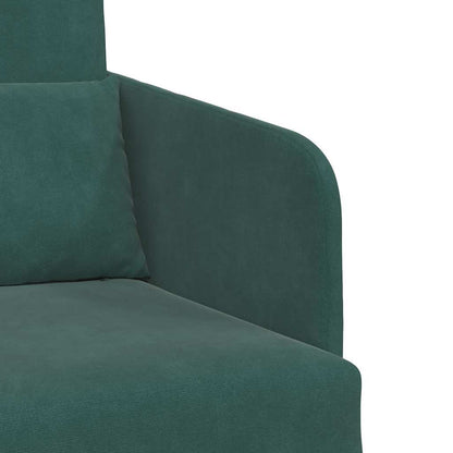 Divano letto Verde Scuro 65 x 80 x 83 cm Velluto